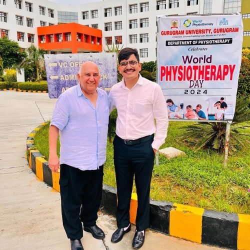With Dr.Ali Irani (Head of Department for Physiotherapy and Sports Medicine & Rehabilitation Centre at Nanavati Super Speciality Hospital, Mumbai Chairperson (International Affairs) for the Indian Association of Physiotherapists.